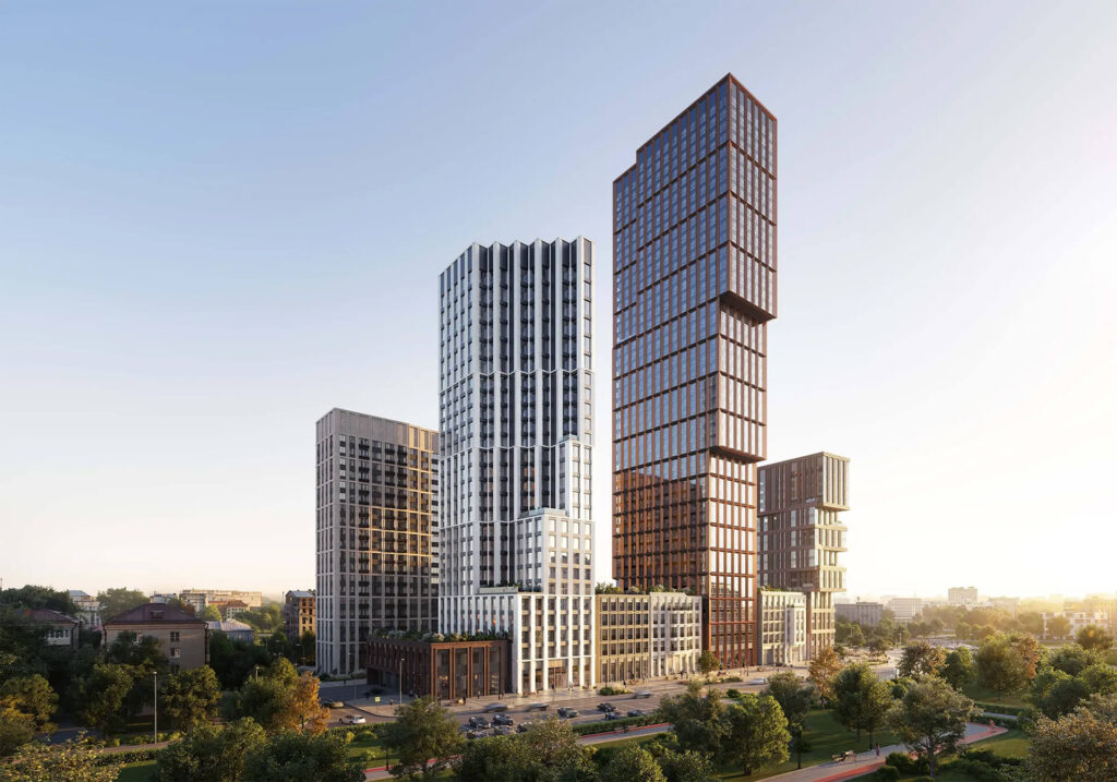 Расположение ЖК у метро Октябрьское поле в Москве